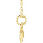 14K Yellow .03 CTW Natural Diamond Youth Petite Star 15" Necklace