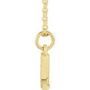 14K Yellow .03 CTW Natural Diamond Petite Initial L 16-18" Necklace