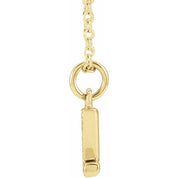 14K Yellow .03 CTW Natural Diamond Petite Initial Z 16-18" Necklace