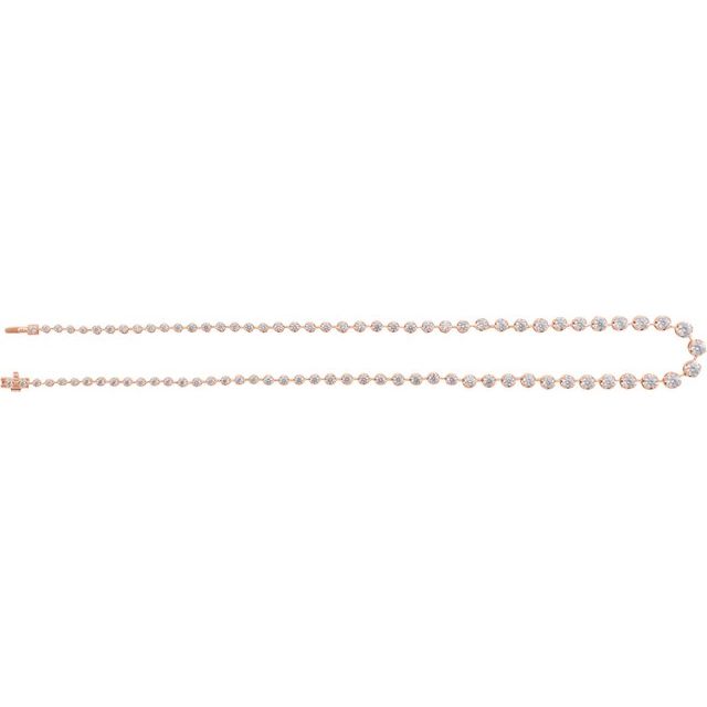 4 CTW Lab-Grown Diamond Line 16" Necklace