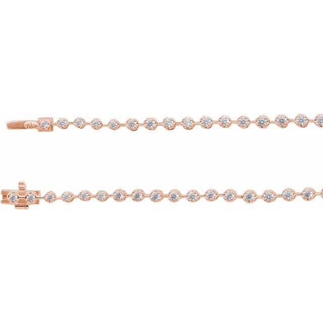 4 CTW Lab-Grown Diamond Line 16" Necklace