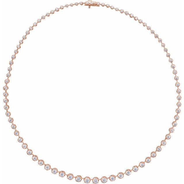 4 CTW Lab-Grown Diamond Line 16" Necklace