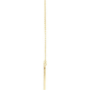 14K Yellow 3/8 CTW Natural Diamond Large Heart 16" Necklace