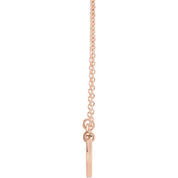14K Lab-Grown Emerald Engravable Heart 18" Necklace