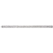 14K White 3/4 CTW Natural Diamond Curb 7" Bracelet