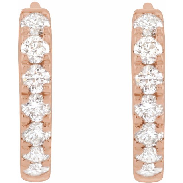 5 CTW Lab-Grown Diamond 10 mm Hoop Earrings