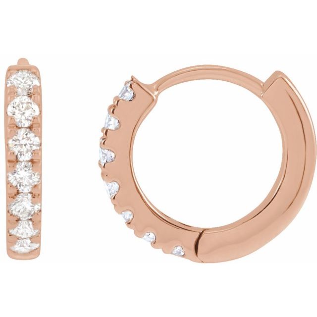 5 CTW Lab-Grown Diamond 10 mm Hoop Earrings