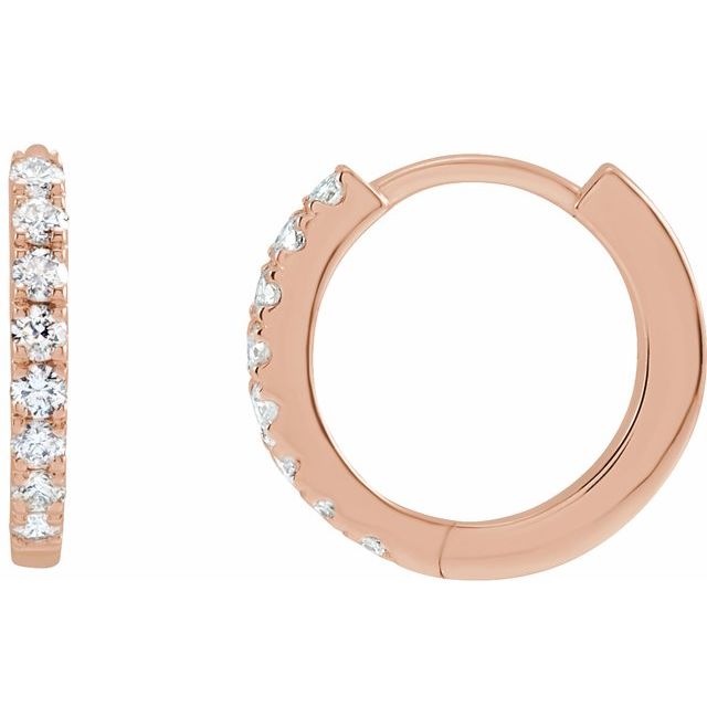 5 CTW Lab-Grown Diamond 12 mm Hoop Earrings