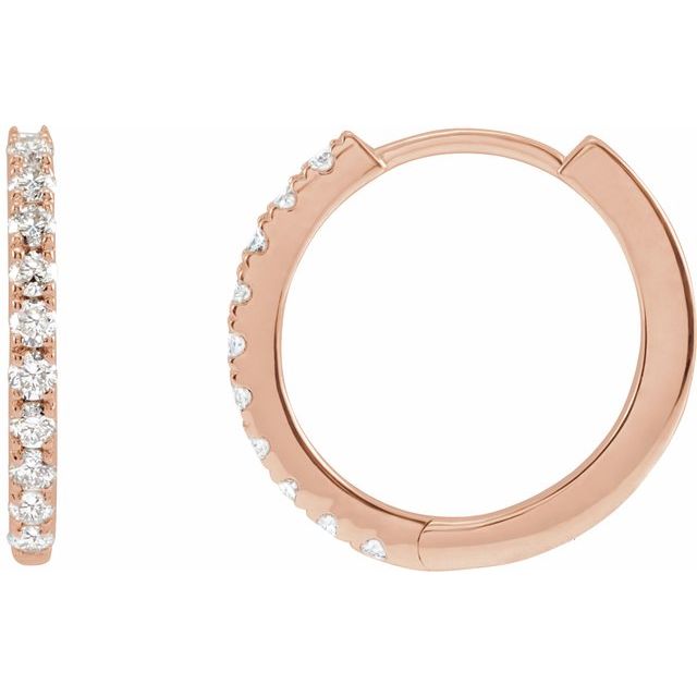 4 CTW Lab-Grown Diamond 14 mm Hoop Earrings