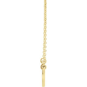 14K Lab-Grown Emerald Engravable Heart 18" Necklace