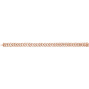 14K Rose 3/4 CTW Natural Diamond Curb 7" Bracelet
