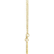 14K Yellow 1/5 CTW Natural Diamond Small Heart 16" Necklace