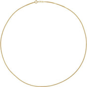 14K Yellow 1.3 mm Diamond-Cut Box 24" Chain