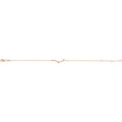 14K Rose .06 CTW Natural Diamond Branch Bar 6 1/2-7 1/2" Bracelet