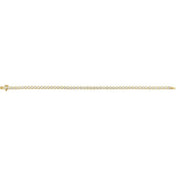 14K Yellow 3 1/2 CTW Lab-Grown Diamond Bezel-Set 7" Bracelet