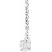 14K 1/3 CT Lab-Grown Diamond Necklace 16-18"