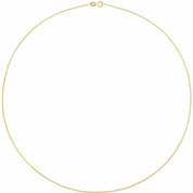 14K Yellow 1 mm Snake 24" Chain