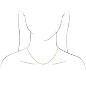 14K Yellow 3 mm Curb 20" Chain