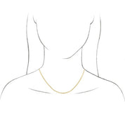 14K Yellow 3 mm Curb 20" Chain