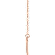 14K Rose Heart 16" Necklace