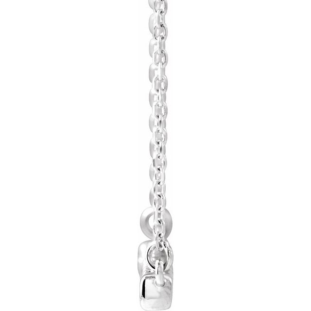 4 CTW Lab-Grown Diamond French-Set Bar 18" Necklace