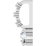 Sterling Silver Imitation Diamond & .01 CTW Natural Diamond Charm/Pendant
