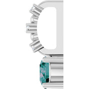 Sterling Silver Imitation Alexandrite & .01 CTW Natural Diamond Charm/Pendant