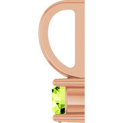 14K Imitation Solitaire Charm/Pendant with Various Gemstones in Rose, Yellow, and White Gold