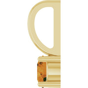 14K Yellow Imitation Citrine Solitaire Charm/Pendant