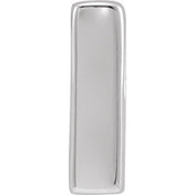 Sterling Silver Block Initial I Slide Pendant