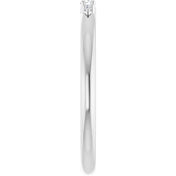 Sterling Silver .05 CTW Natural Diamond Graduated Stackable Ring