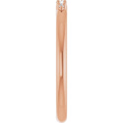 14K Rose .05 CTW Natural Diamond Graduated Stackable Ring