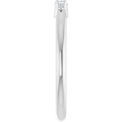 Platinum 1/10 CTW Natural Diamond Graduated Stackable Ring