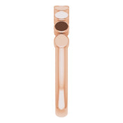 14K Rose Geometric Stackable Ring