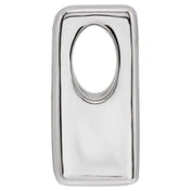 14K White Block Initial A Slide Pendant