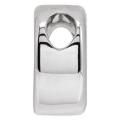 14K White Block Initial D Slide Pendant