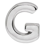 Sterling Silver Block Initial G Slide Pendant