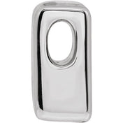 Sterling Silver Block Initial N Slide Pendant