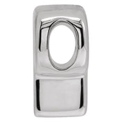 Sterling Silver Block Initial P Slide Pendant