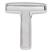 Sterling Silver Block Initial T Slide Pendant