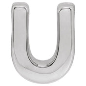 Sterling Silver Block Initial U Slide Pendant