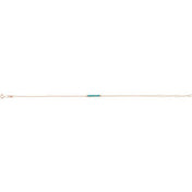 14K Rose Natural Turquoise Bar 6 1/2-7 1/2" Bracelet