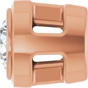 14K Rose .06 CT Lab-Grown Diamond Slide Pendant