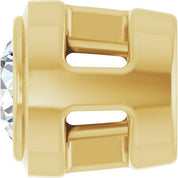 14K Yellow .06 CT Lab-Grown Diamond Slide Pendant