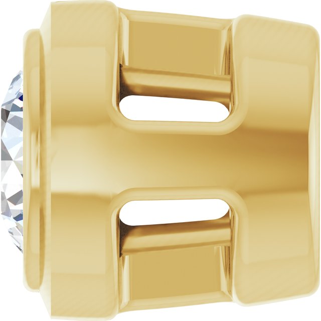 14K Yellow .06 CT Lab-Grown Diamond Slide Pendant