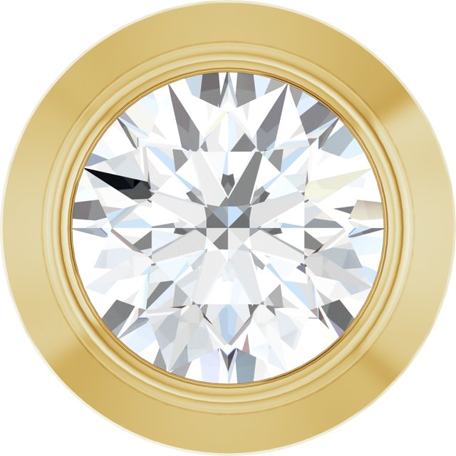 14K Yellow .06 CT Lab-Grown Diamond Slide Pendant