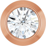 14K Rose .06 CT Lab-Grown Diamond Slide Pendant