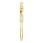 14K Yellow Twisted Stackable Ring