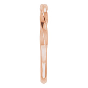 14K Rose Twisted Stackable Ring