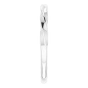 Platinum Twisted Stackable Ring